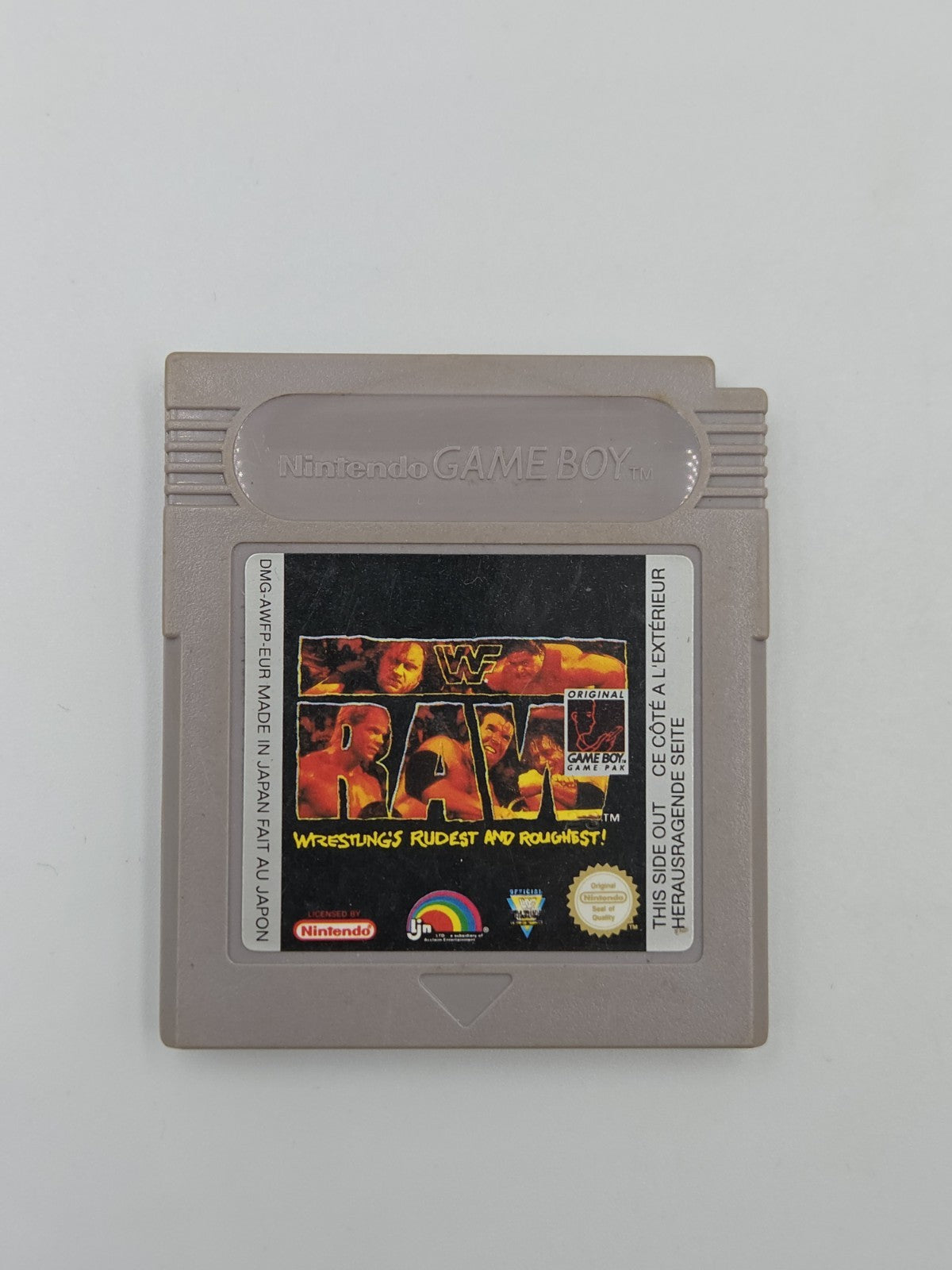Nintendo Game Boy Classic Spiel WWF Raw Modul EUR