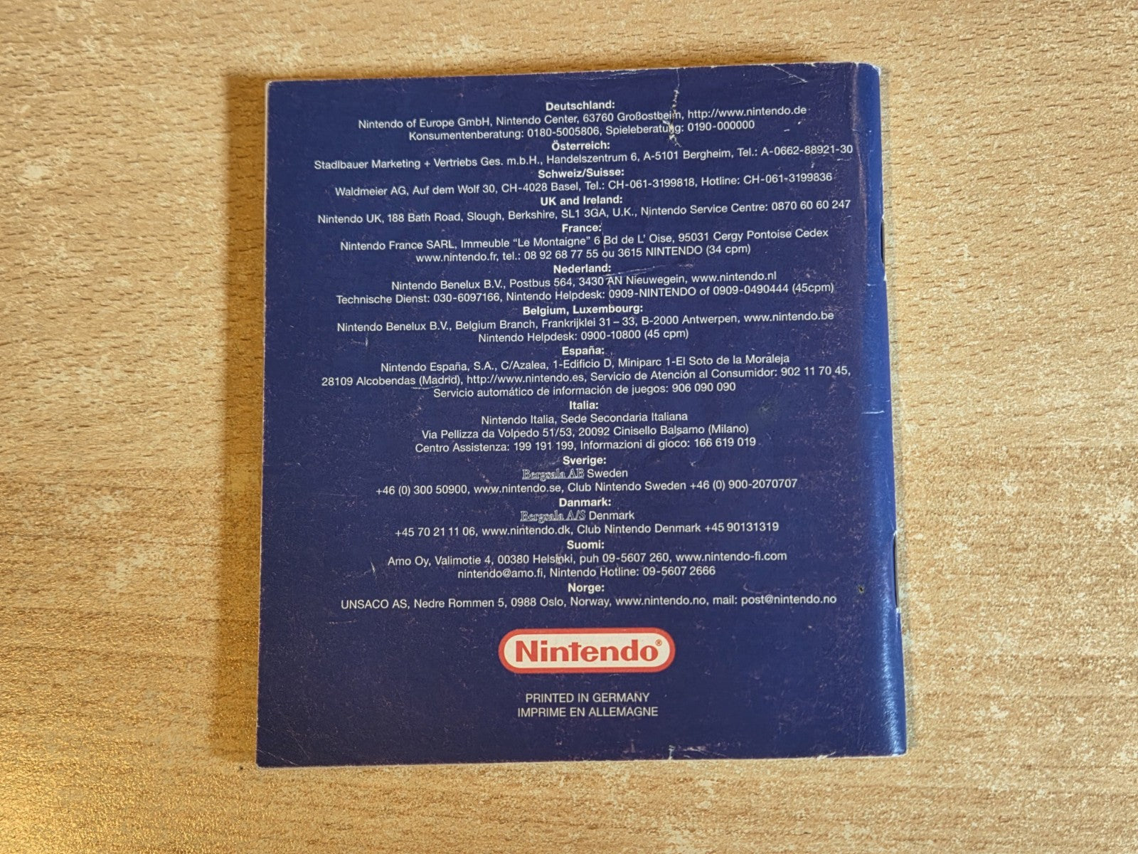 Nintendo Game Boy Advance Kirby Nightmare In Dream Land Spielanleitung EUR