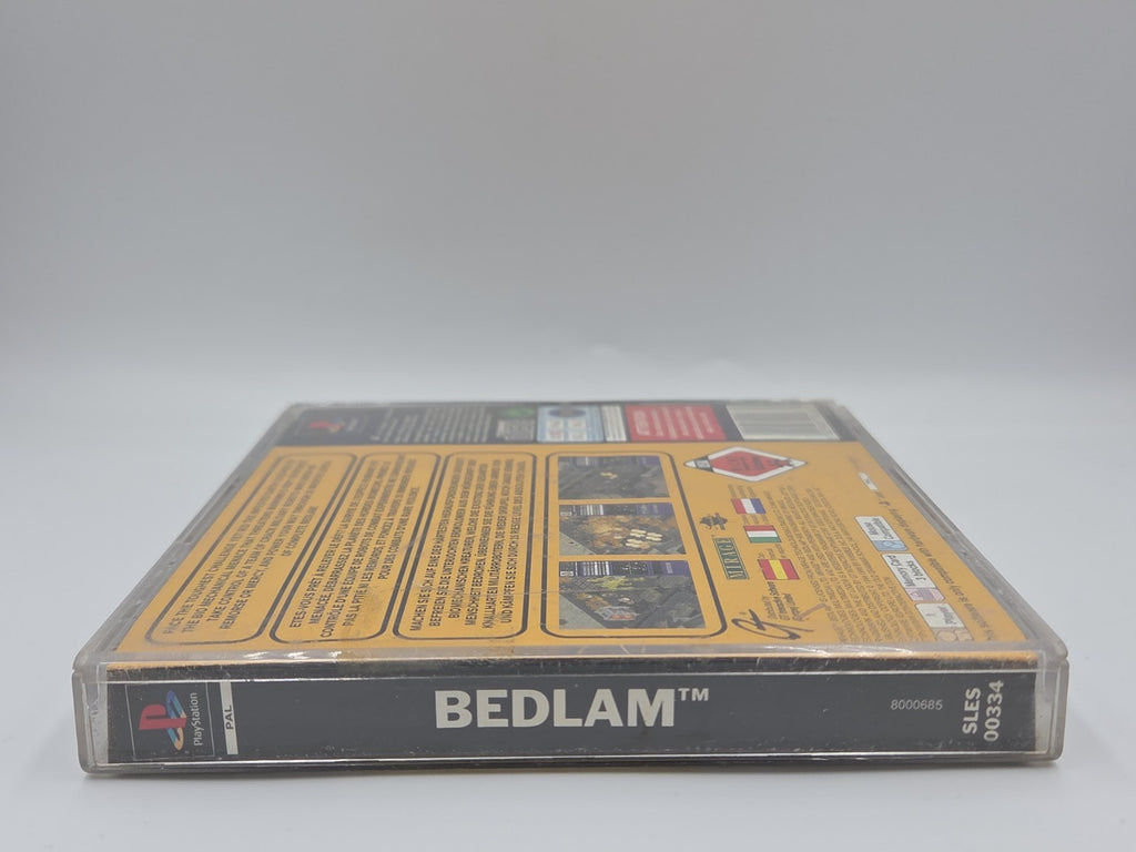 PS1 Playstation 1 Spiel Bedlam mit OVP und Anleitung Multilingual