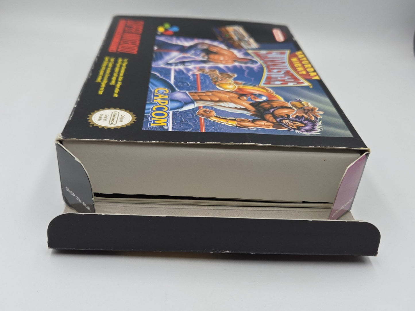 SNES Super Nintendo Spiel Saturday Night Slammasters mit OVP und Anleitung EUR