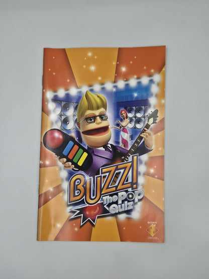 PS2 Playstation 2 Spiel Buzz! The Pop Quiz mit OVP und Anleitung Multilingual