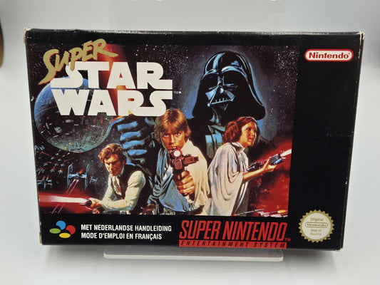 SNES Super Nintendo Super Star Wars mit  OVP und Anleitung FAH