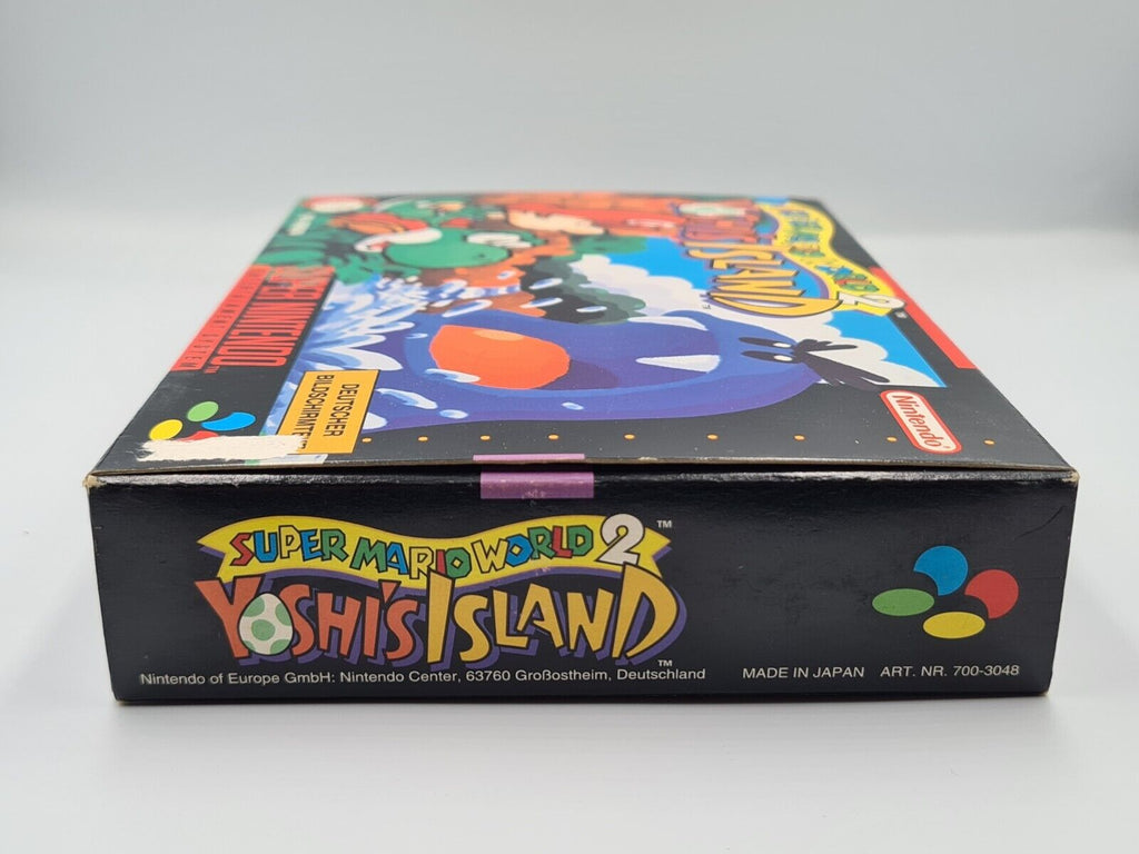 SNES Super Nintendo Super Mario World 2: Yoshi's Island mit OVP + Anleitung NOE - T-Retro-Games 