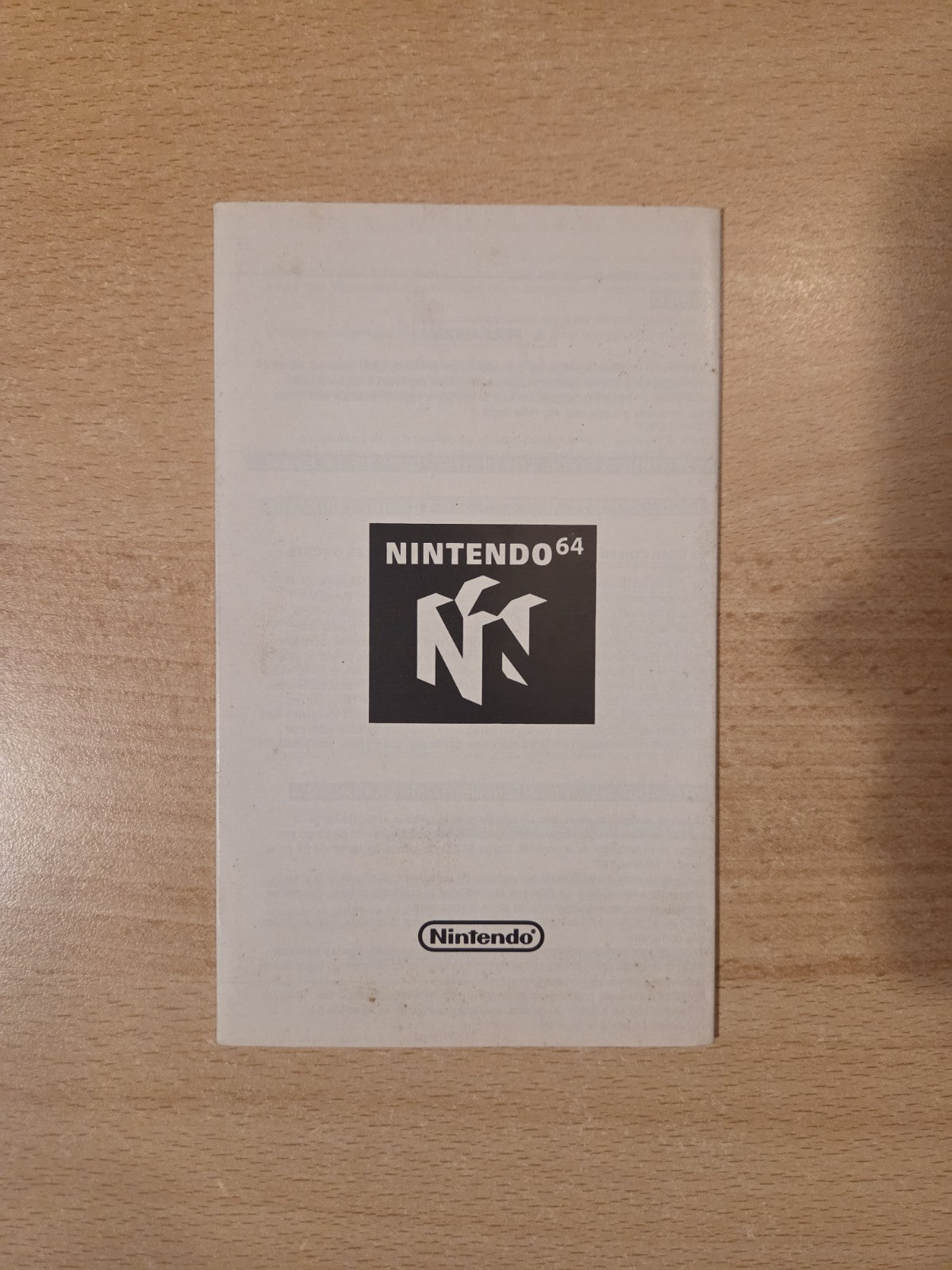 N64 Nintendo 64 Consumer Information Spielanleitung Instruction Booklet EUR-3
