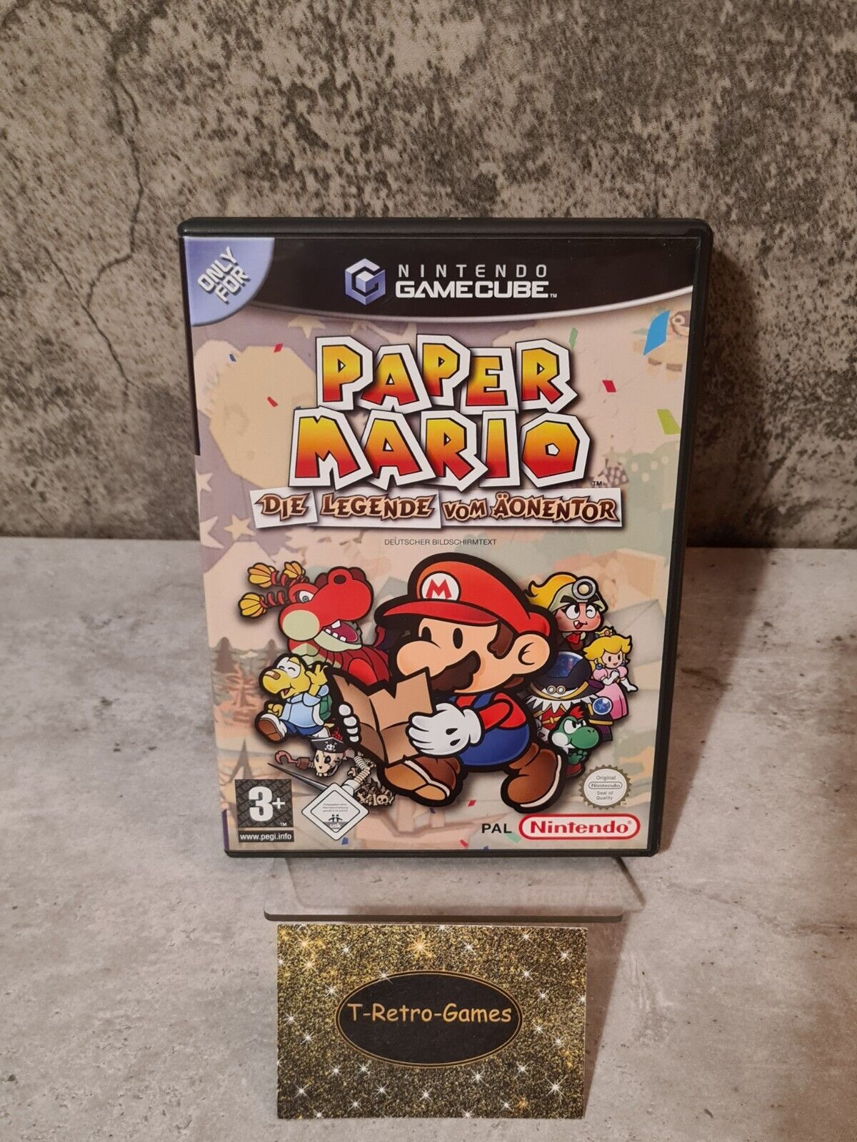Nintendo GameCube Paper Mario Die Legende vom Äonentor mit OVP und Anleitung NOE - T-Retro-Games 