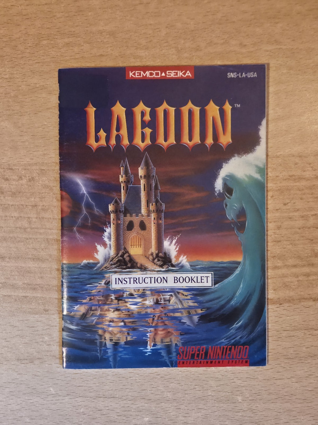 SNES Super Nintendo Lagoon Instruction Booklet USA