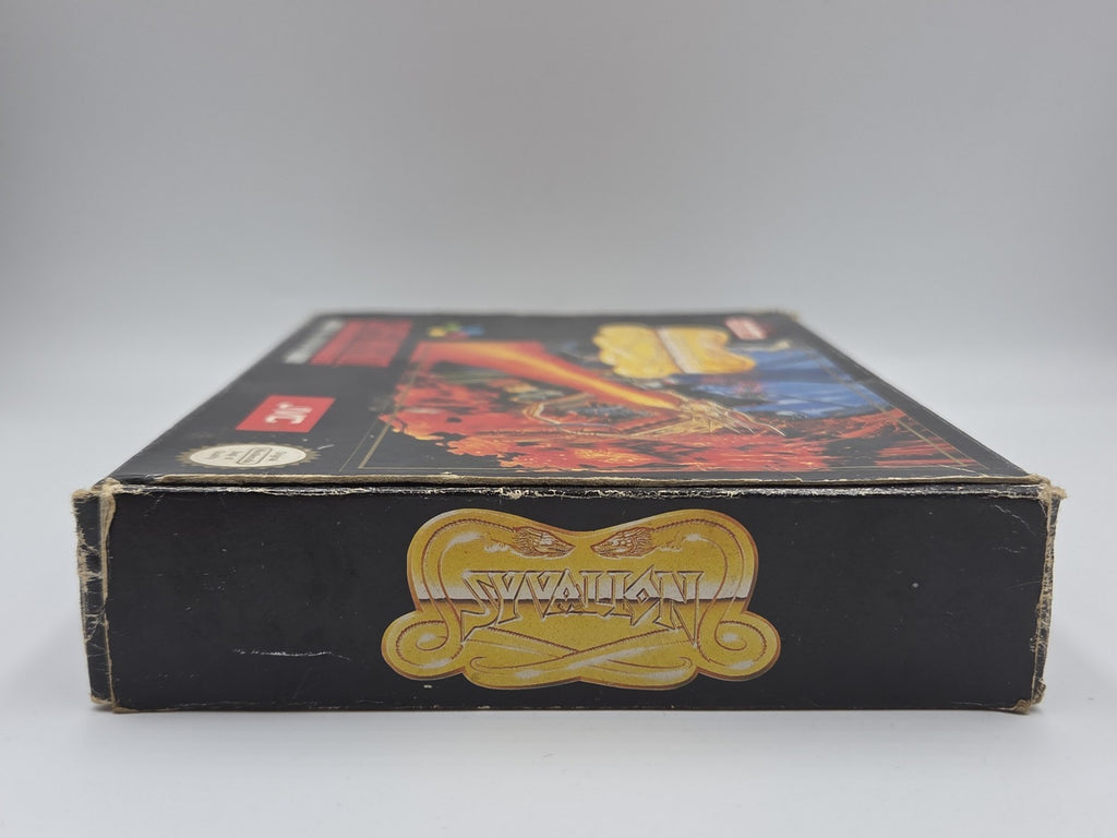 SNES Super Nintendo Spiel Syvalion mit OVP und Anleitung ESP