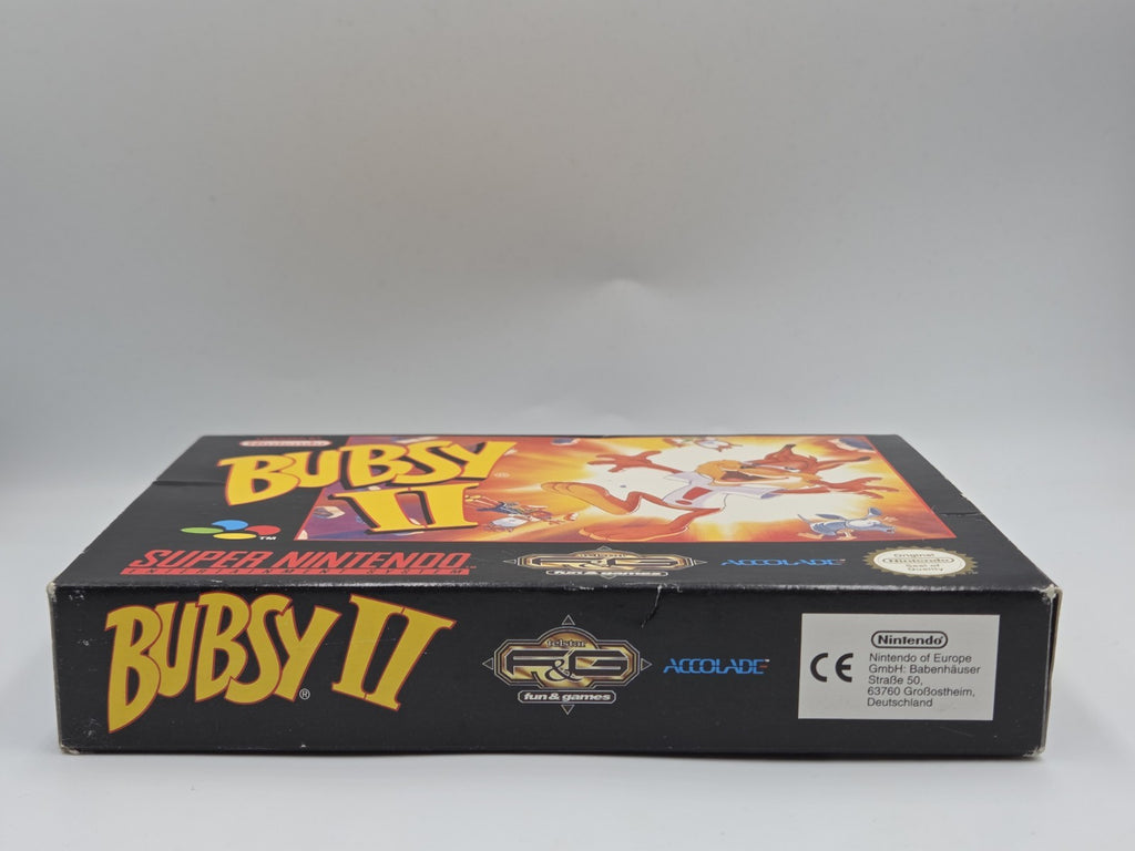 SNES Super Nintendo Spiel Bubsy II mit OVP und Anleitung EUR