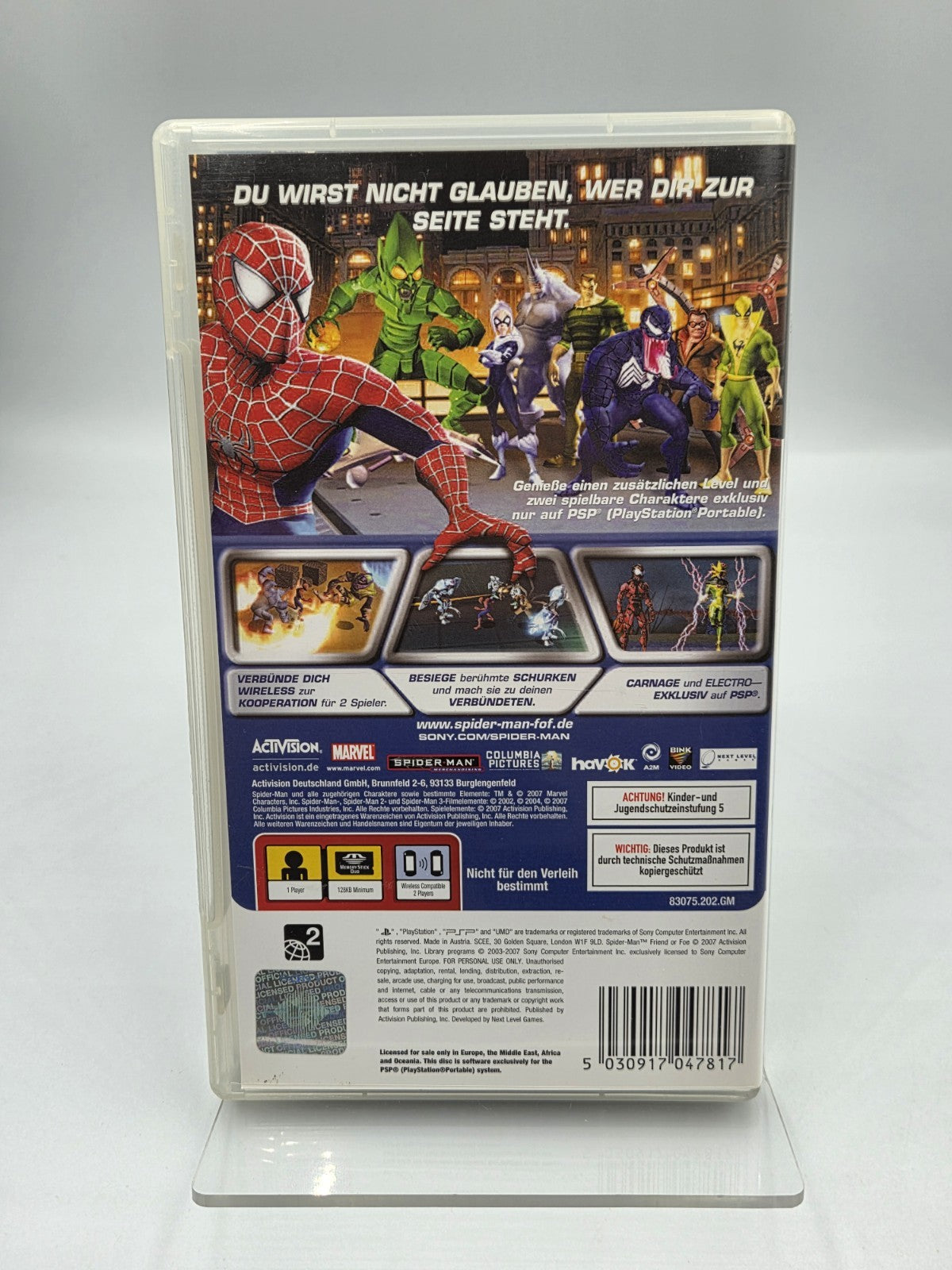 Sony PSP Spiel Spider-Man Freund oder Feind mit OVP und Anleitung Deutsch