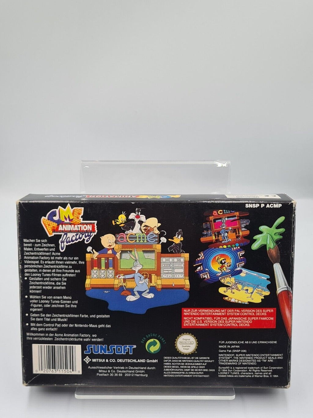SNES Super Nintendo ACME Animation Factory mit OVP und Anleitung NOE - T-Retro-Games 