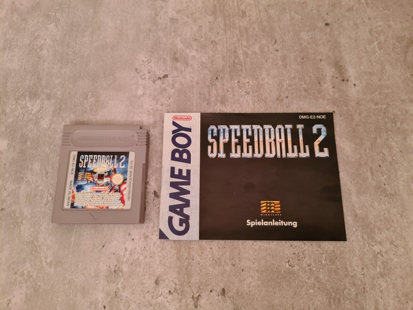 Nintendo Game Boy Classic Speedball 2 mit OVP und Anleitung NOE - T-Retro-Games 