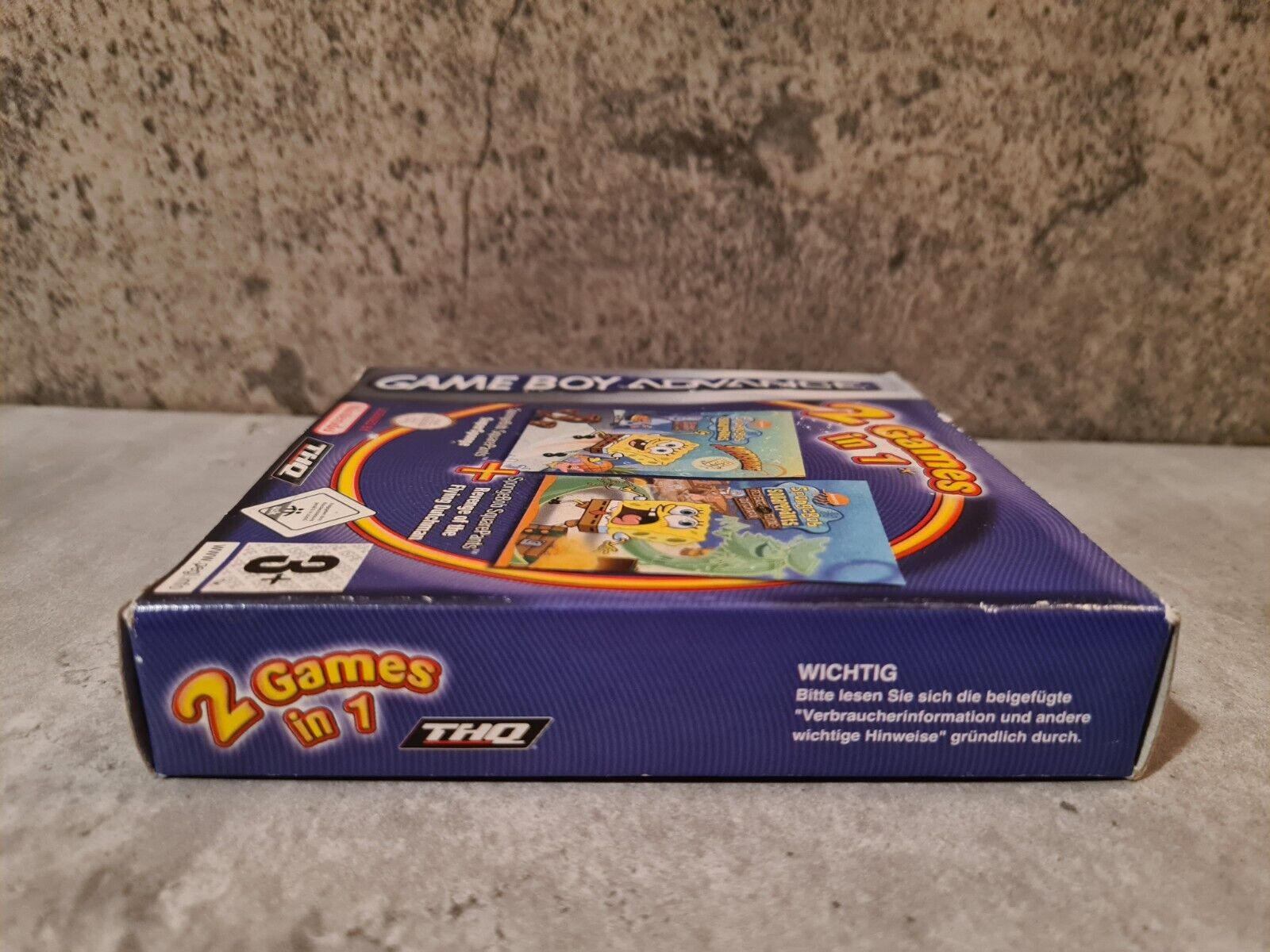 Nintendo Gameboy Advance Spongebob 2 Games in 1 mit OVP und Anleitung NOE - T-Retro-Games 
