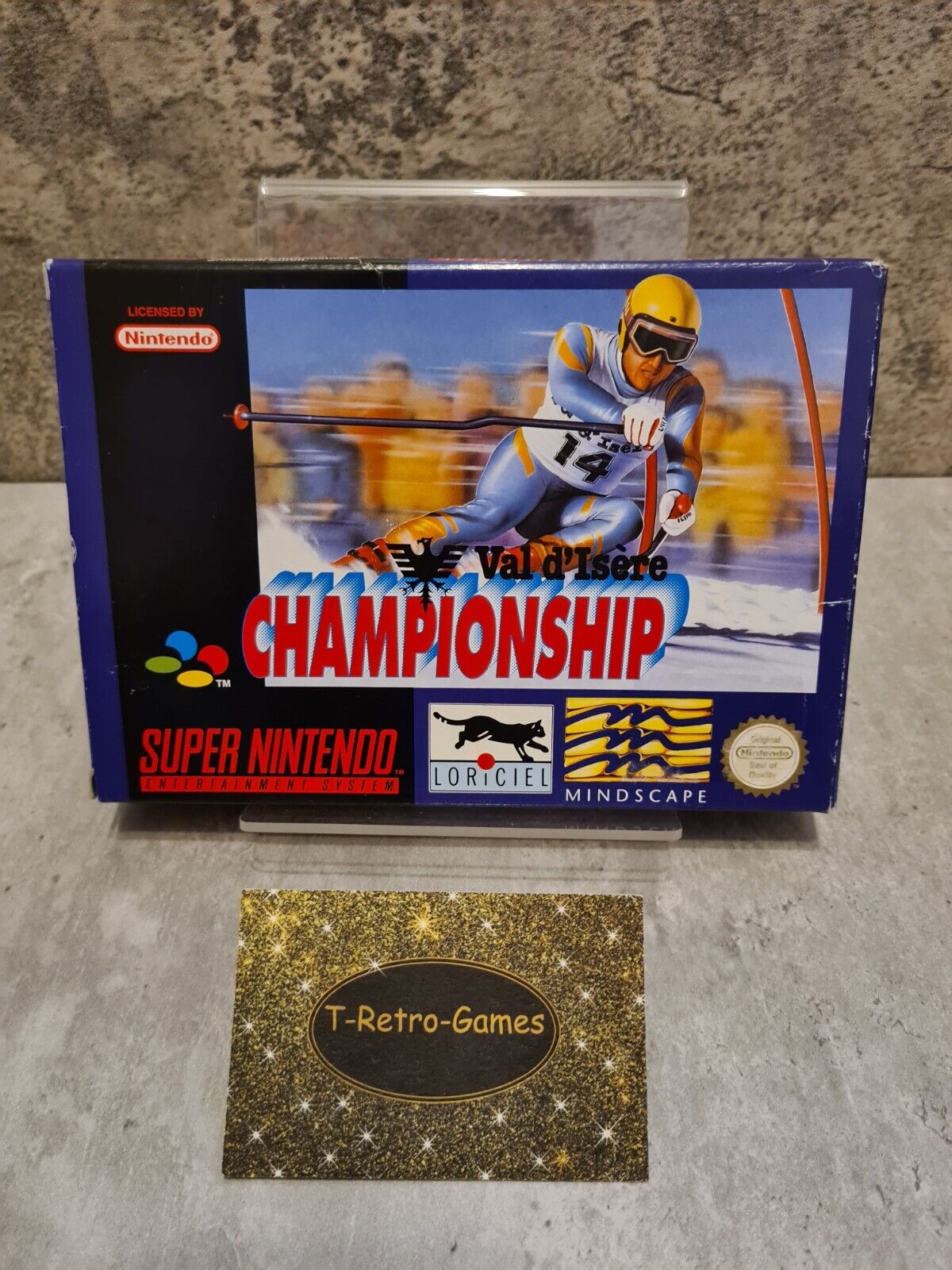 SNES Super Nintendo Val D'Isere Championship mit OVP und Anleitung EUR - T-Retro-Games 