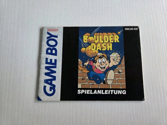 Nintendo Game Boy Classic Boulder Dash Spielanleitung Instruction Booklet NOE