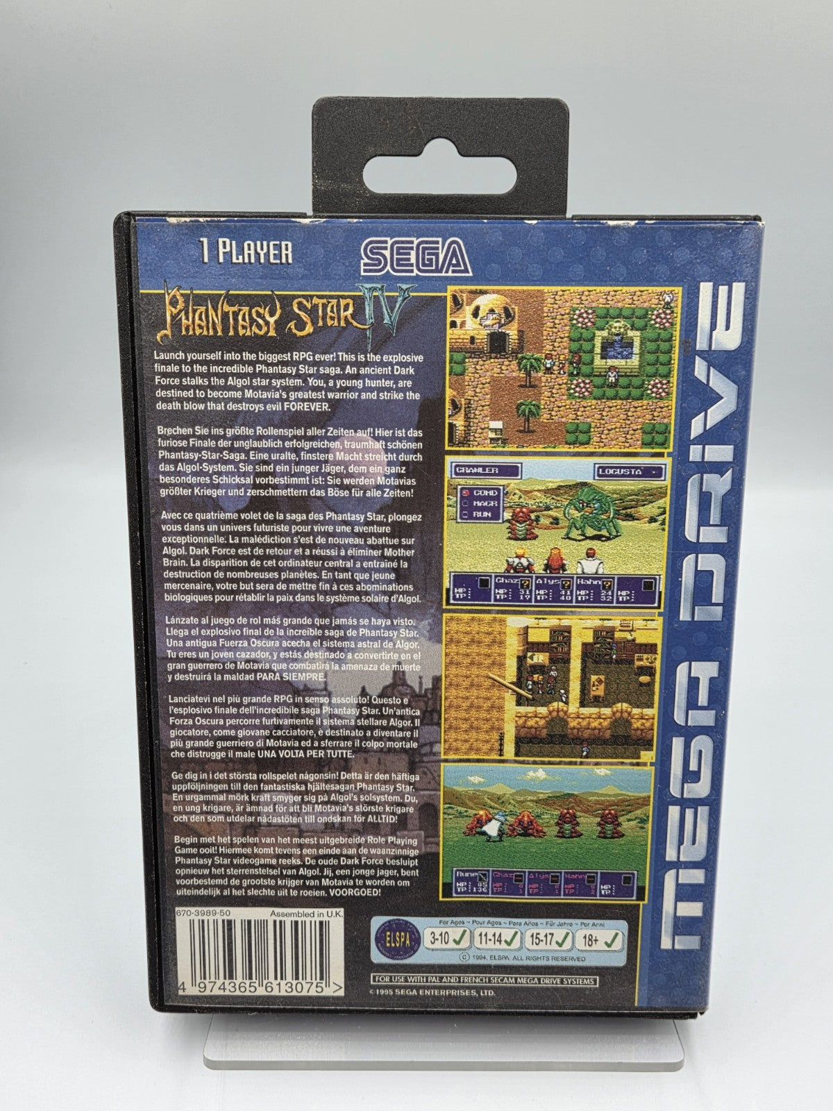 Sega Mega Drive Spiel Phantasy Star IV mit OVP und Anleitung Multi Language 