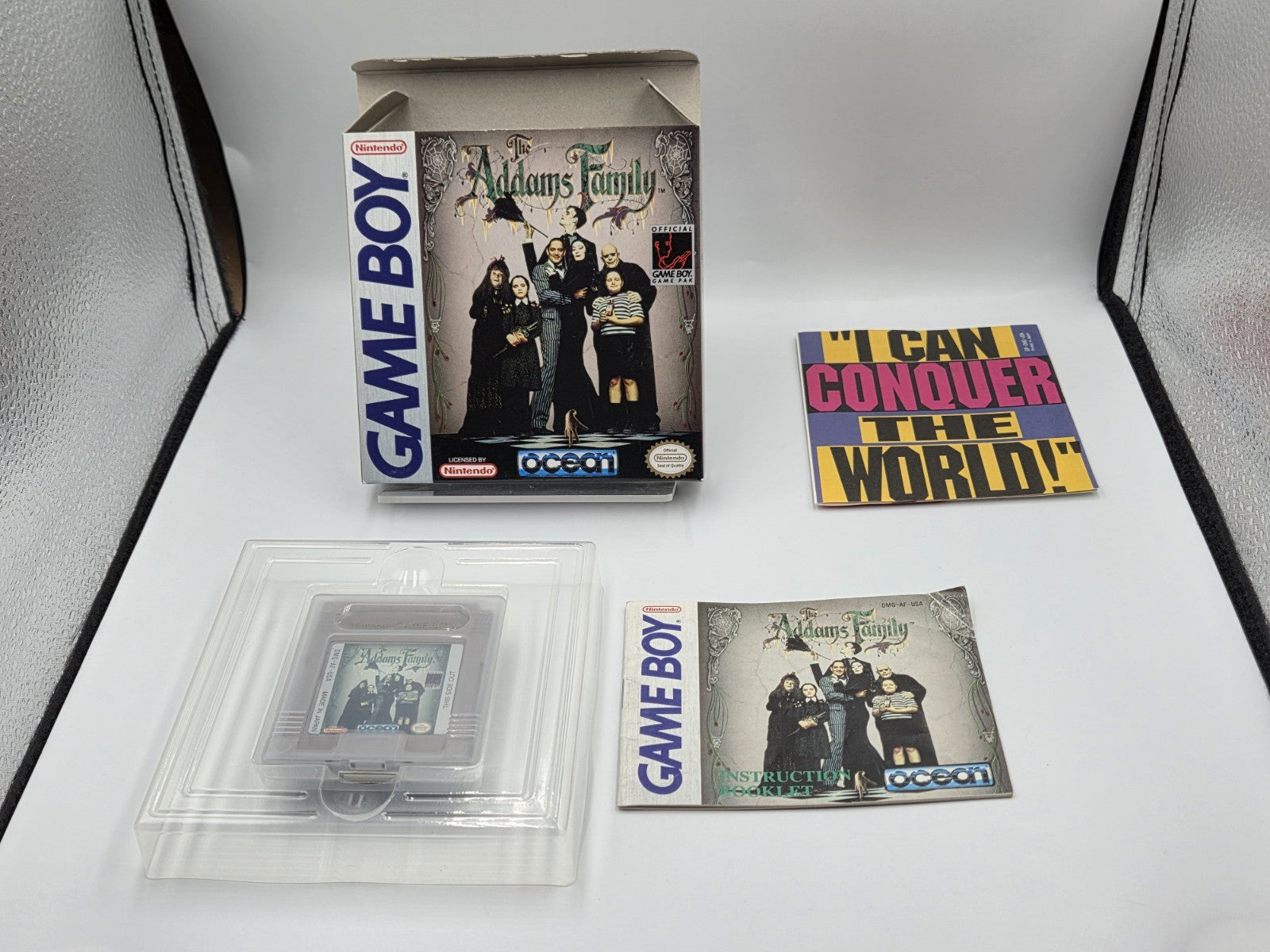 Nintendo Game Boy Classic Spiel The Addams Family mit OVP und Anleitung USA