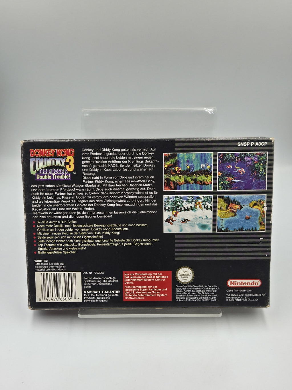 SNES Donkey Kong Country 3 Dixie Kong's Double Trouble! + OVP + Anleitung EUR