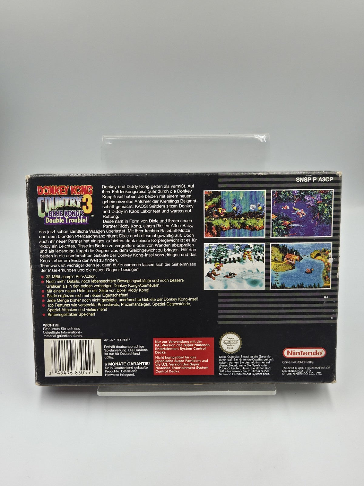 SNES Donkey Kong Country 3 Dixie Kong's Double Trouble! + OVP + Anleitung EUR
