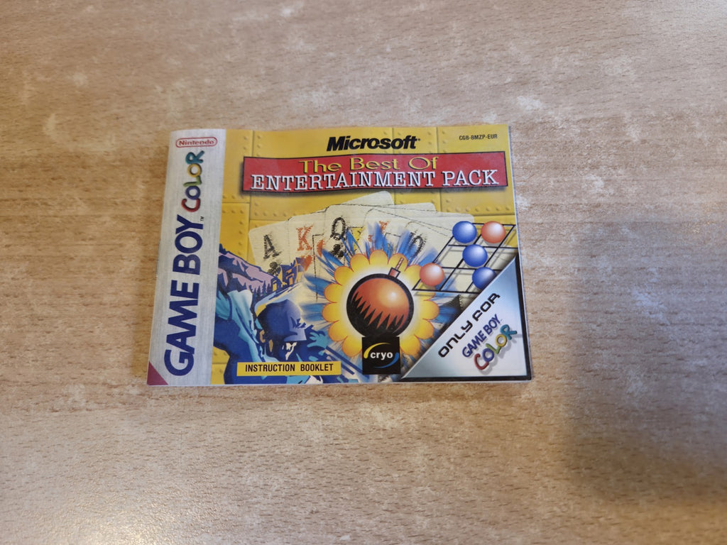 Nintendo Game Boy Color Spielanleitung The Best of Entertainment Pack EUR