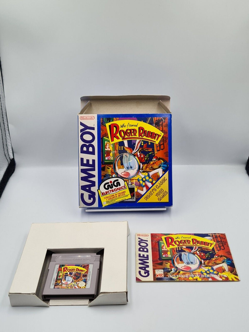 Nintendo Game Boy Classic Who Framed Roger Rabbit mit OVP und Anleitung ENGL - T-Retro-Games 