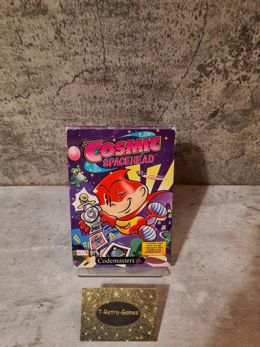 NES Codemasters Cosmic Spacehead mit OVP und Anleitung - T-Retro-Games 