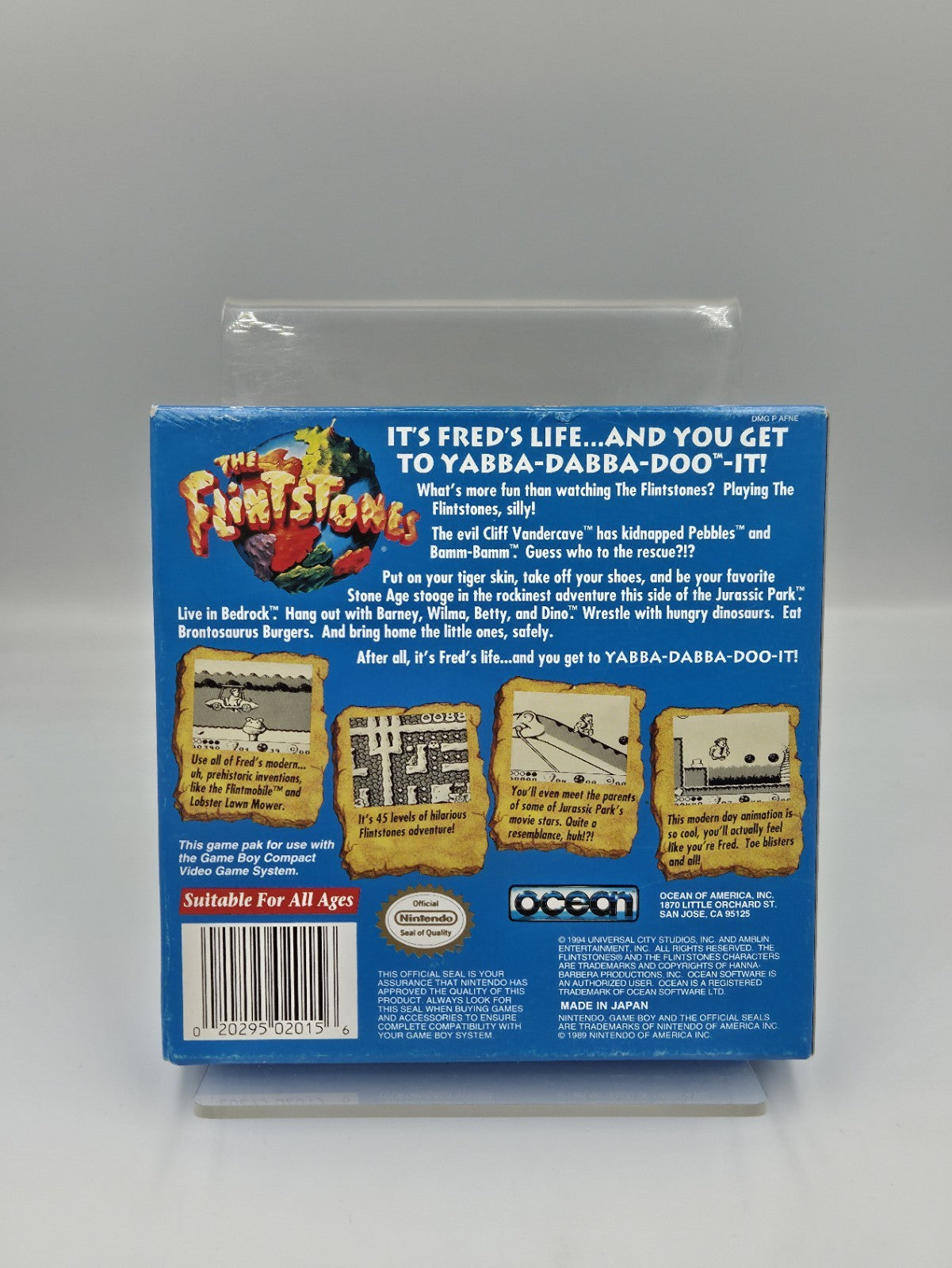 Nintendo Game Boy Classic Spiel The Flintstones mit OVP und Anleitung USA