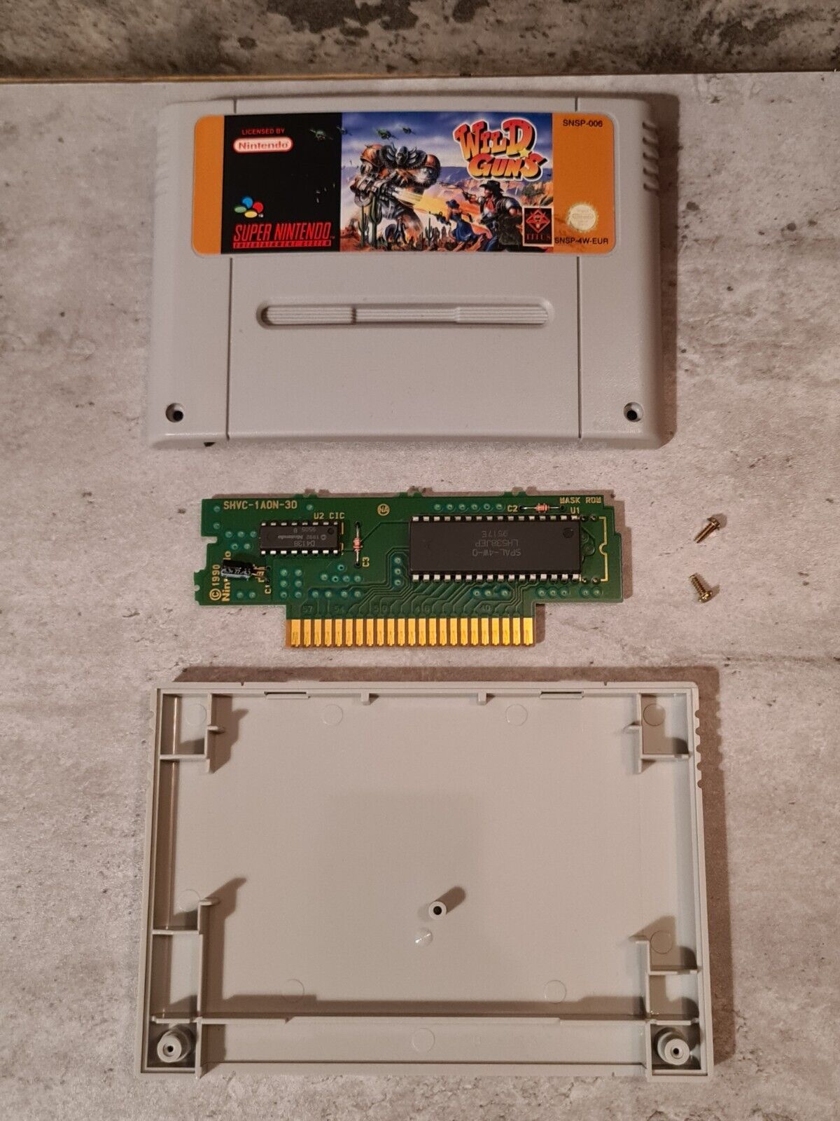 SNES Super Nintendo Wild Guns mit OVP und Anleitung EUR - T-Retro-Games 