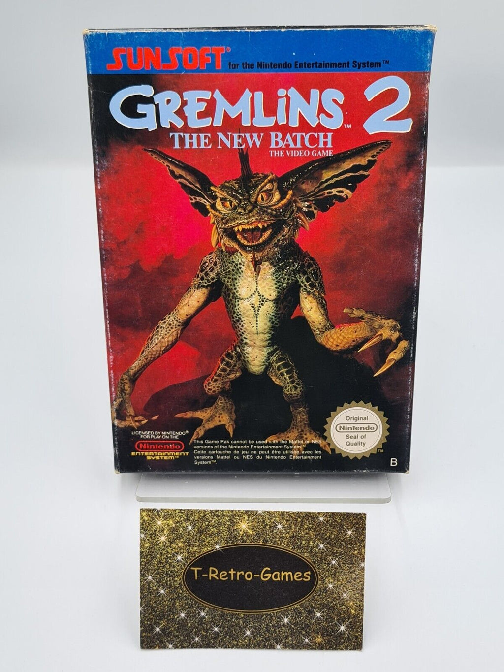 NES Gremlins 2 The New Batch The Video Game mit OVP und Anleitung FRA - T-Retro-Games 