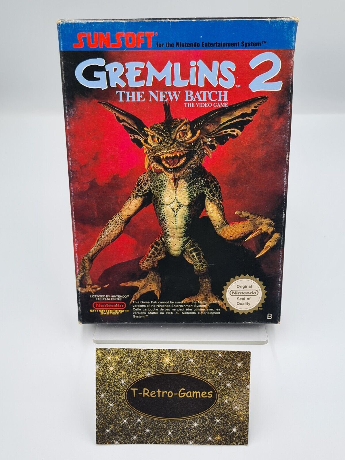 NES Gremlins 2 The New Batch The Video Game mit OVP und Anleitung FRA - T-Retro-Games 