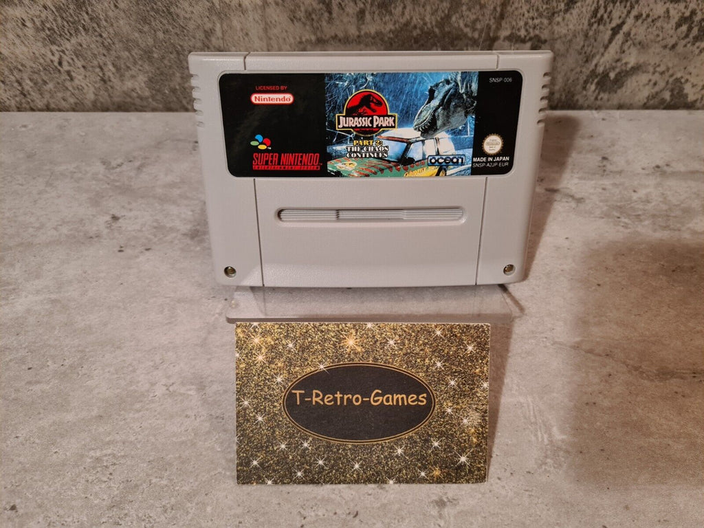 SNES Super Nintendo Jurassic Park Part 2: The Chaos Continues Modul EUR - T-Retro-Games 