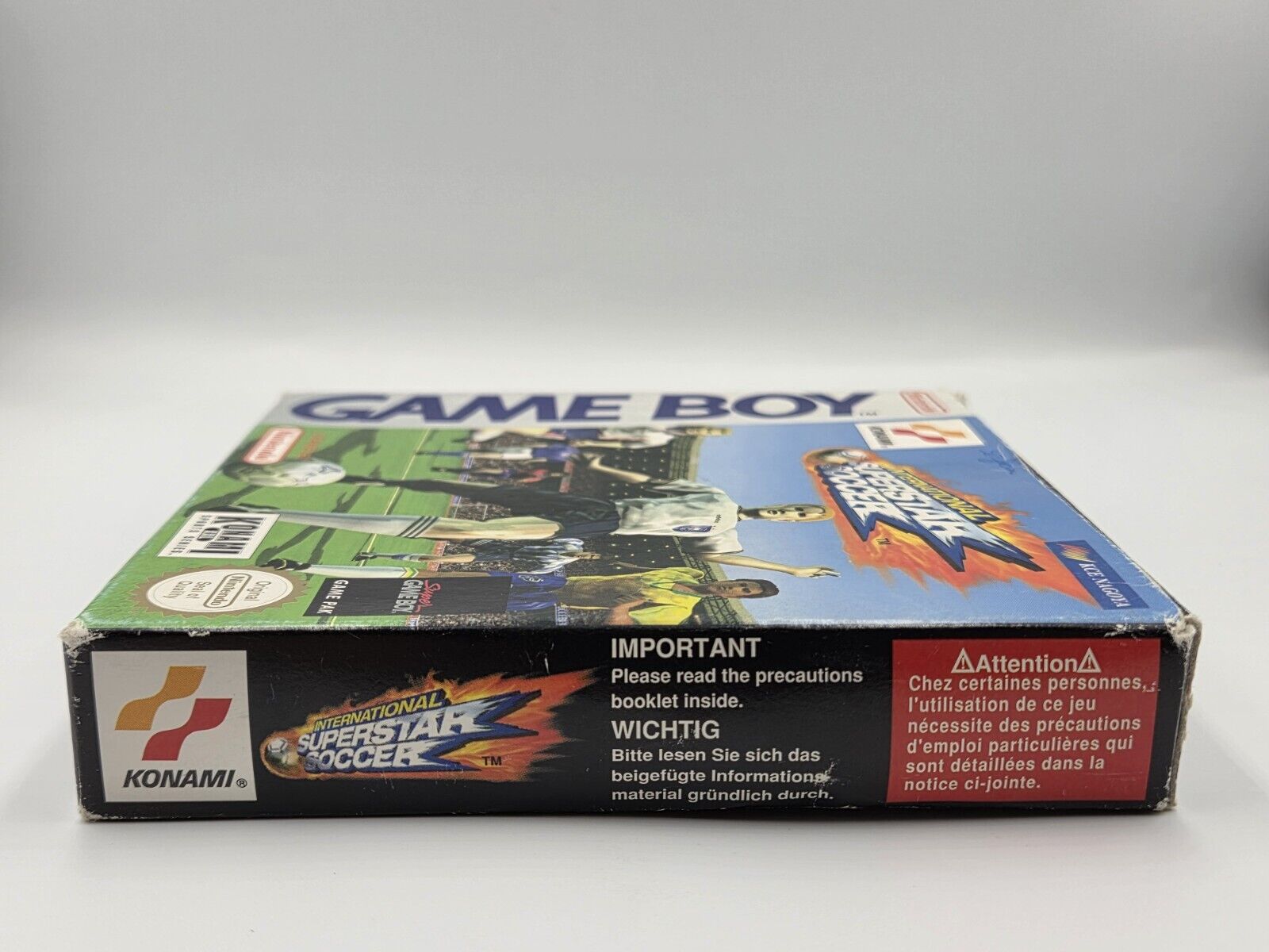 Nintendo Game Boy Classic International Superstar Soccer + OVP und Anleitung EUR - T-Retro-Games 