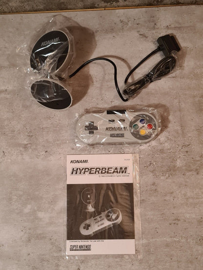 SNES Super Nintendo Konami Hyperbeam Controller Joystick New Old Stock Neu NEW - T-Retro-Games 