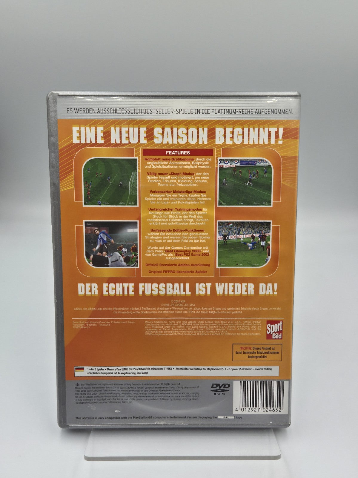 PS2 Playstation 2 Spiel Pro Evolution Soccer 3 mit OVP und Anleitung Deutsch