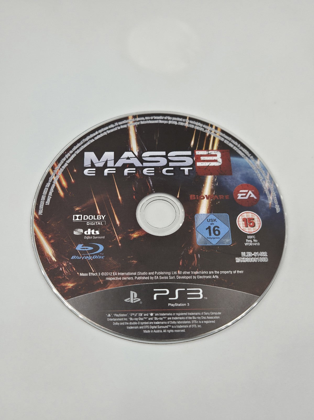 PS3 Playstation 3 Spiel Mass Effect 3 Nur CD Disc Only 