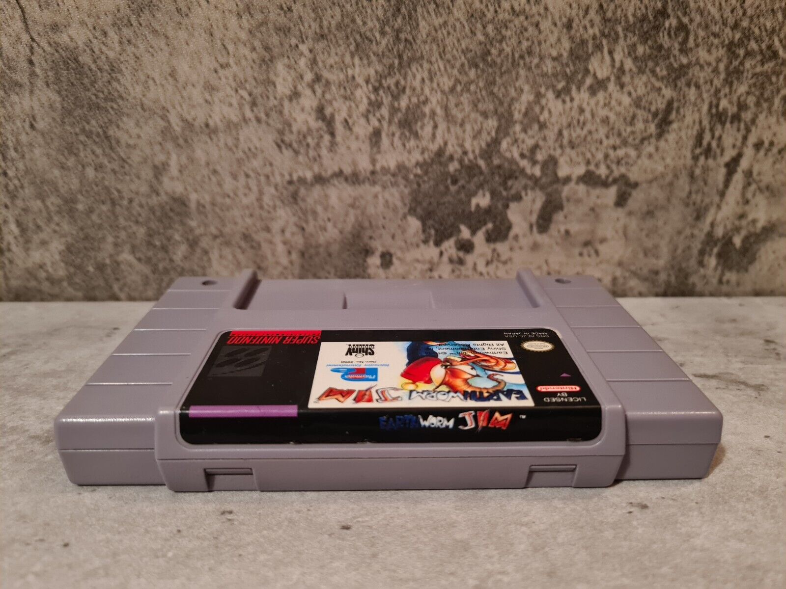 SNES Super Nintendo Earthworm Jim NTSC USA Modul - T-Retro-Games 