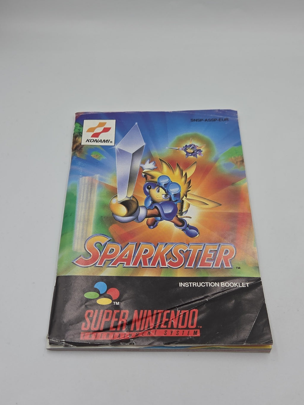 SNES Super Nintendo Spiel Sparkster mit OVP und Anleitung EUR