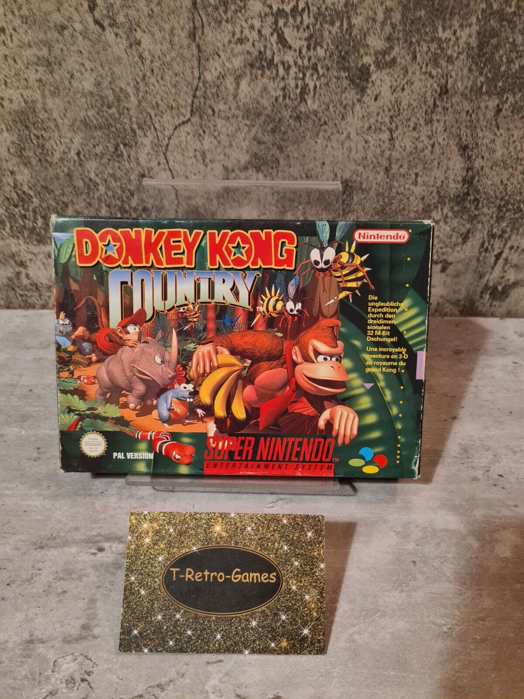 SNES Super Nintendo Donkey Kong Country mit OVP und Anleitung FRG - T-Retro-Games 
