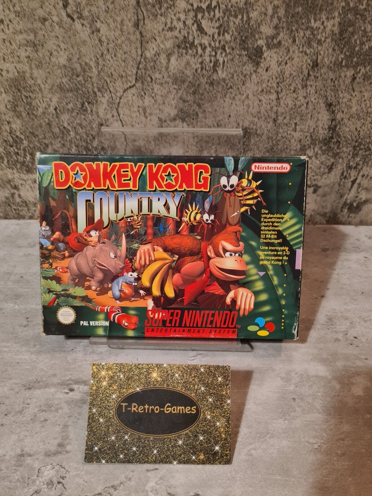 SNES Super Nintendo Donkey Kong Country mit OVP und Anleitung FRG - T-Retro-Games 