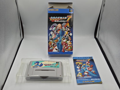 SFC Super Famicom Rockman 7 mit OVP und Anleitung Japan