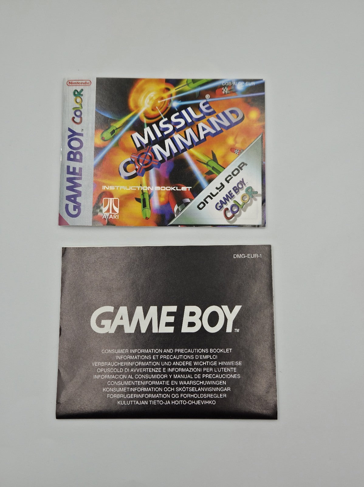Nintendo Game Boy Color Missile Command mit OVP und Anleitung EUR
