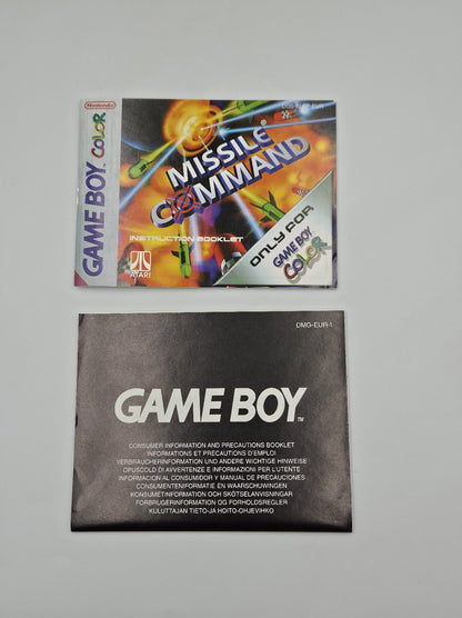 Nintendo Game Boy Color Missile Command mit OVP und Anleitung EUR