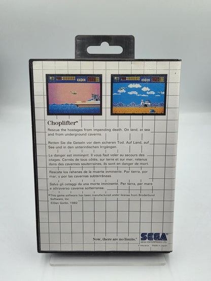 Sega Master System Choplifter mit OVP und Anleitung Multilingual 