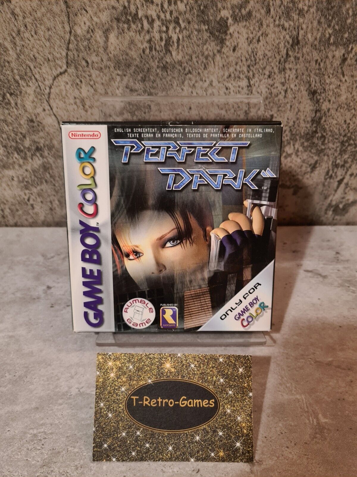 Gameboy Color Perfect Dark mit OVP und Anleitung EUR - T-Retro-Games 