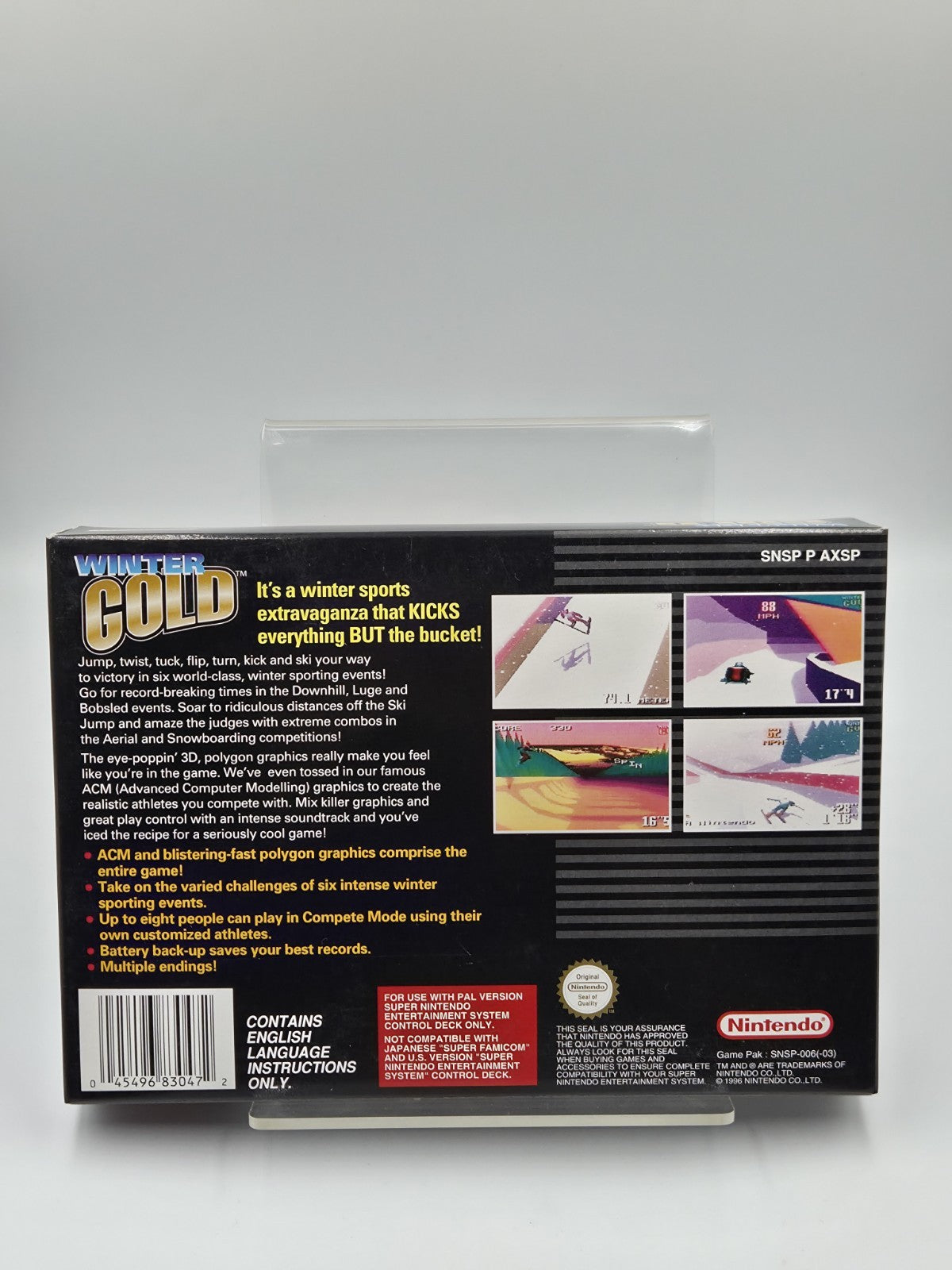 SNES Super Nintendo Winter Gold New Old Stock Neu unbenutzt