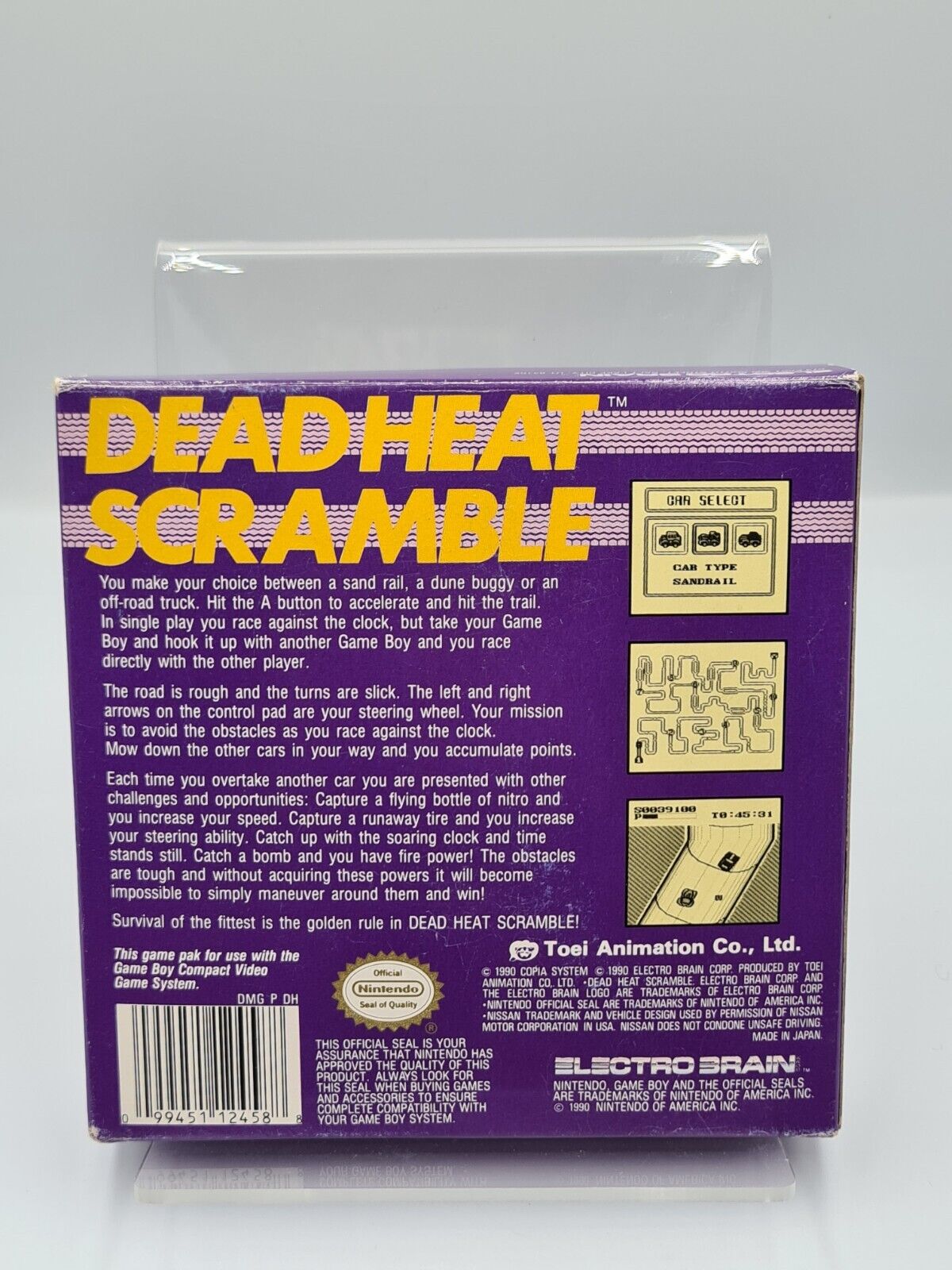 Nintendo Game Boy Classic Dead Heat Scramble mit OVP und Anleitung USA - T-Retro-Games 
