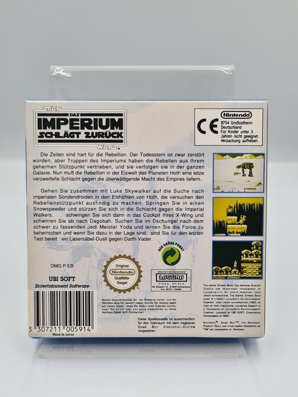Game Boy Classic Star Wars Das Imperium Schlägt Zurück mit OVP und Anleitung NOE - T-Retro-Games 