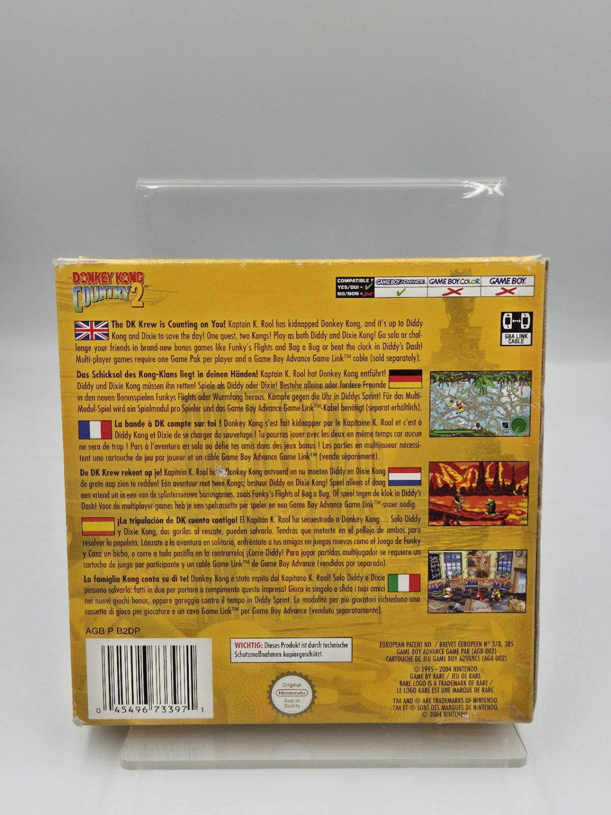 Nintendo Game Boy Advance Donkey Kong Country 2 mit OVP und Anleitung EUR