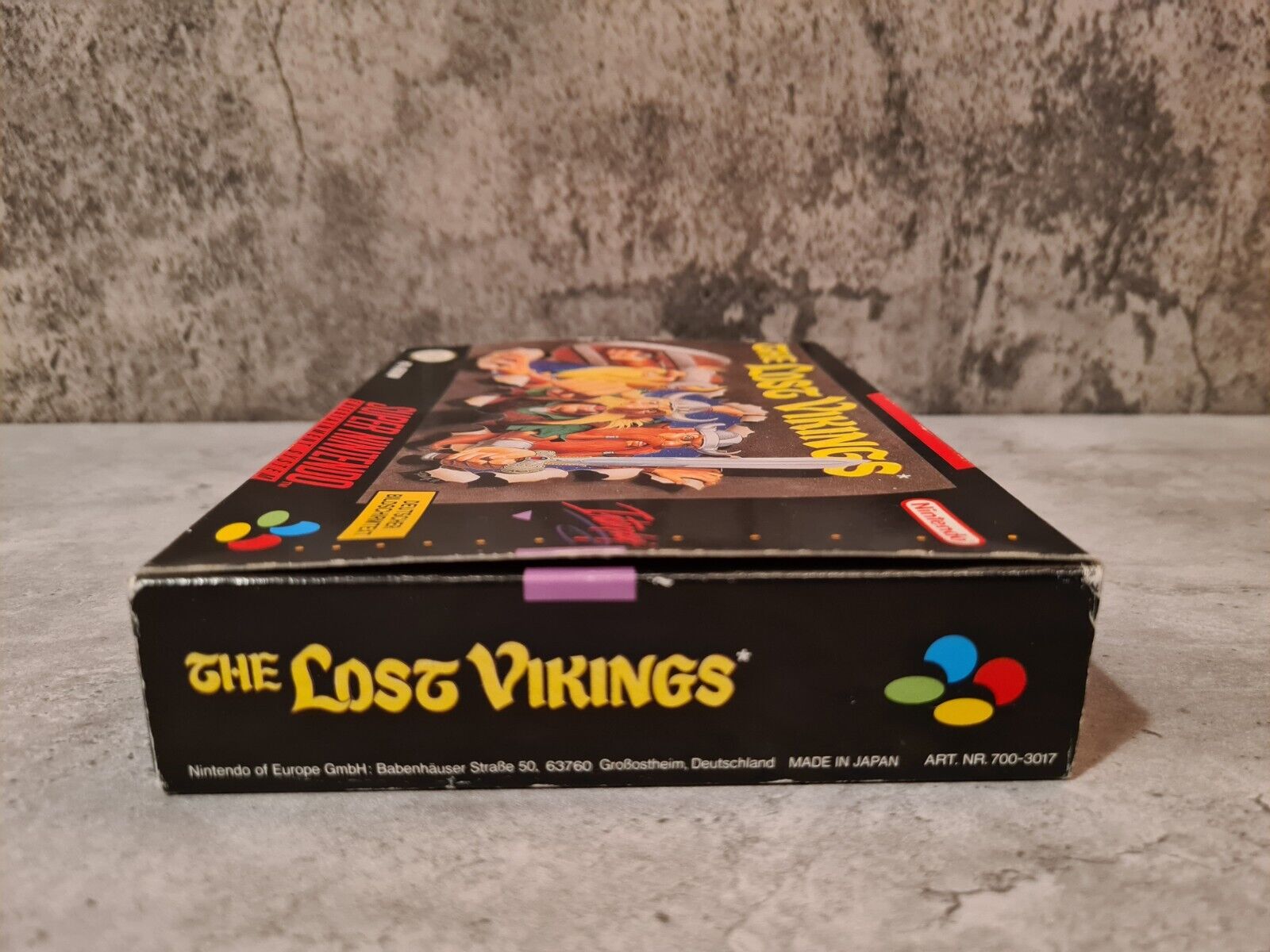 SNES Super Nintendo The Lost Vikings mit OVP und Anleitung NOE / SFRG - T-Retro-Games 