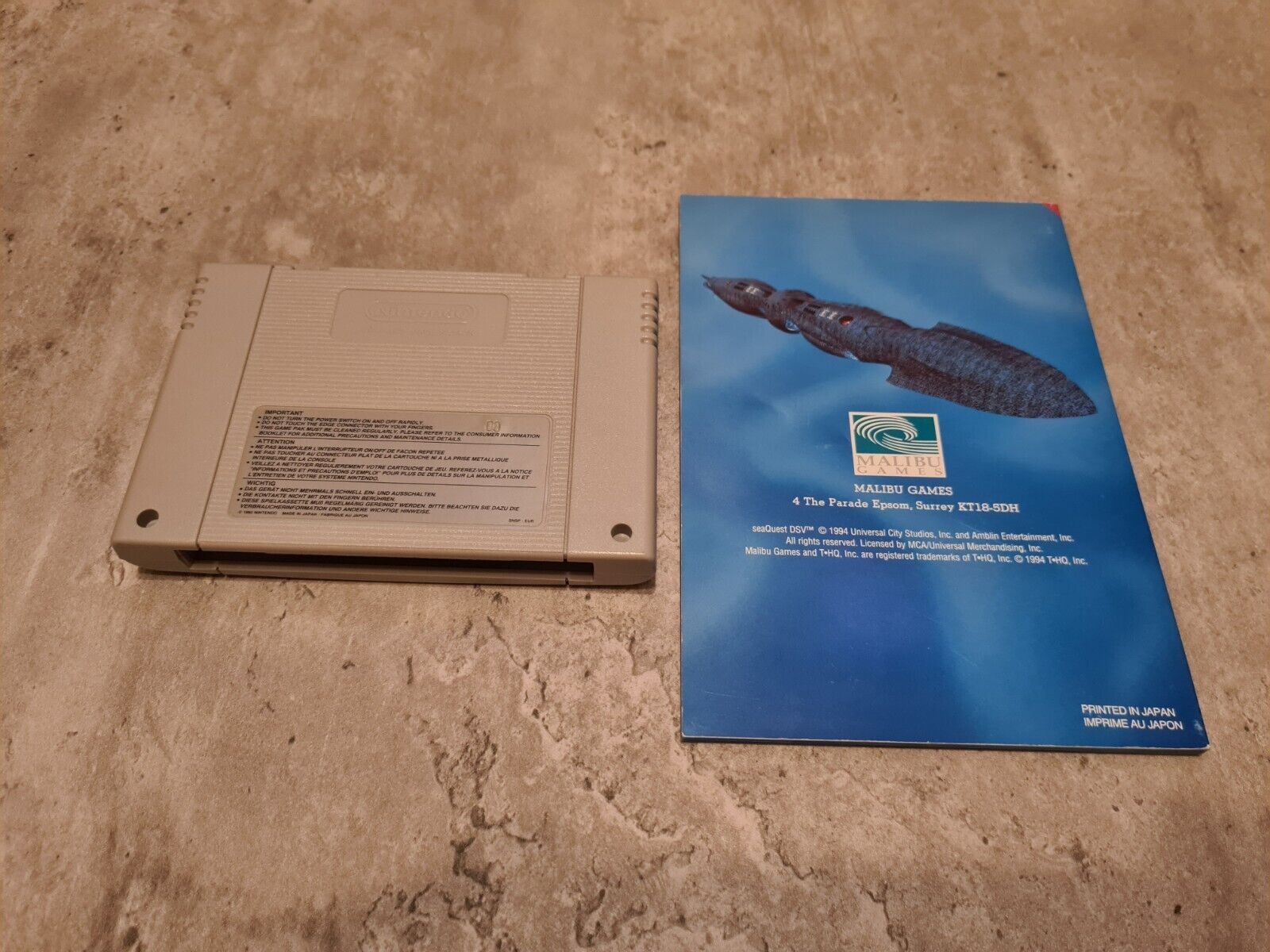 SNES Super Nintendo Sea Quest DSV mit OVP und Anleitung + Poster EUR - T-Retro-Games 