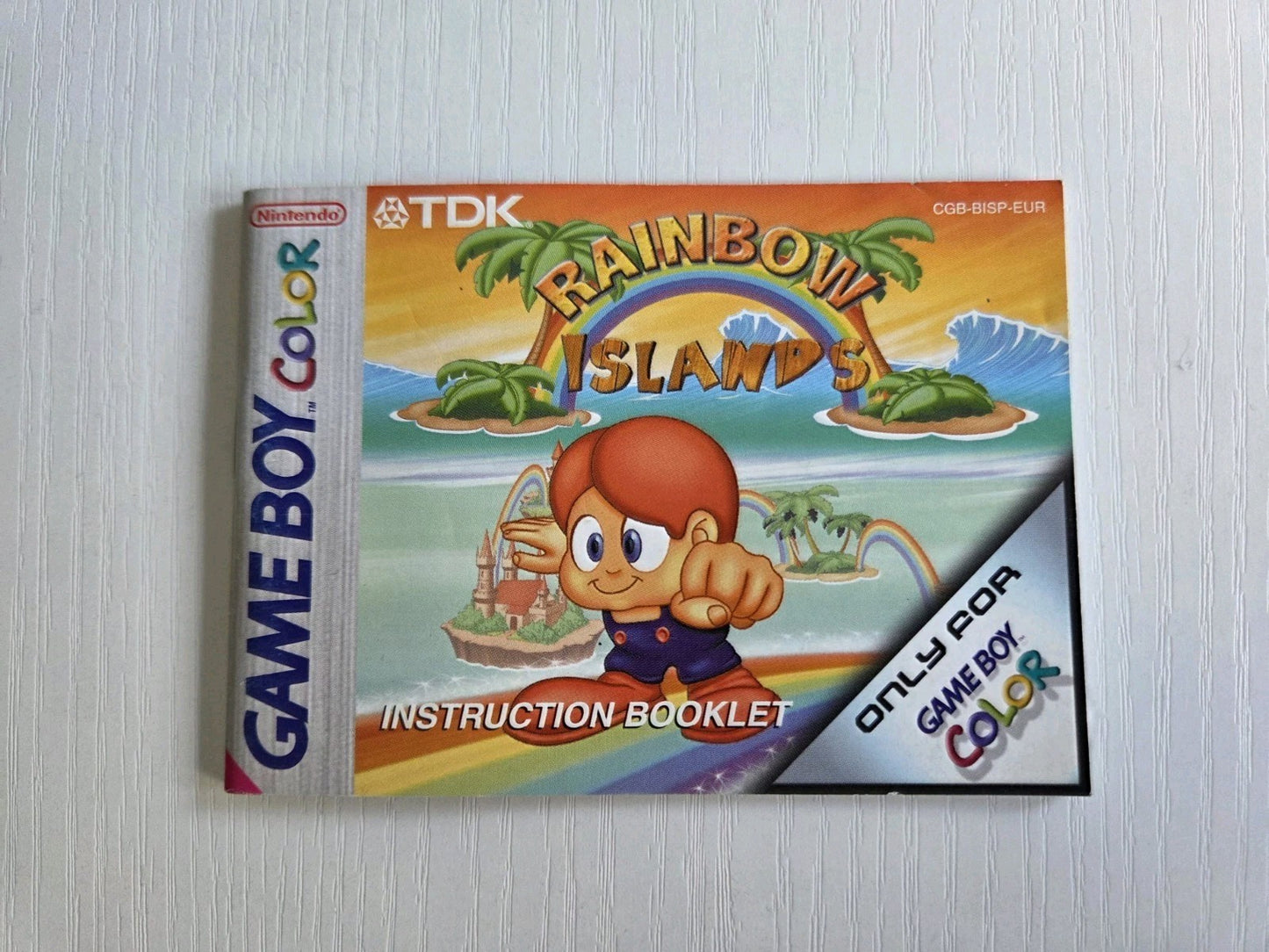 Nintendo Game Boy Color Spielanleitung Rainbow Islands EUR